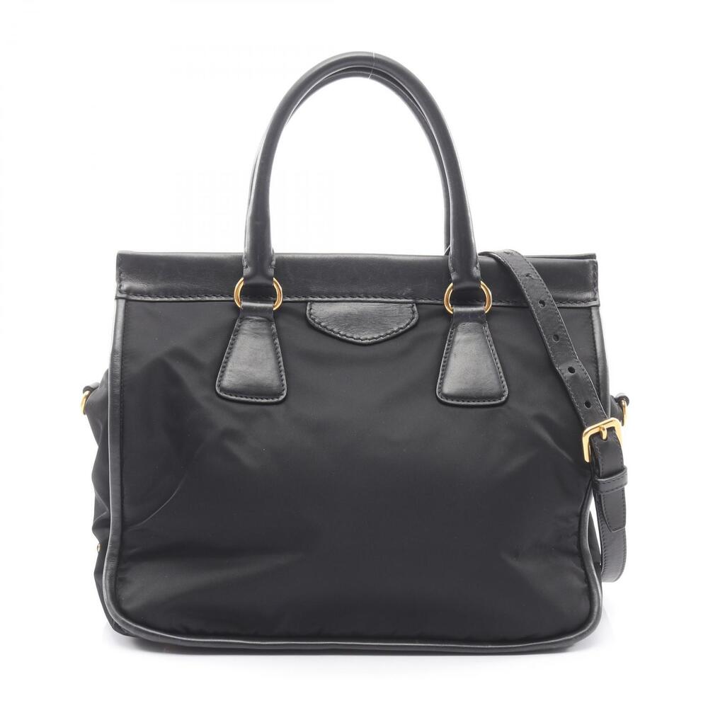 Prada Tessuto tote bag leather black